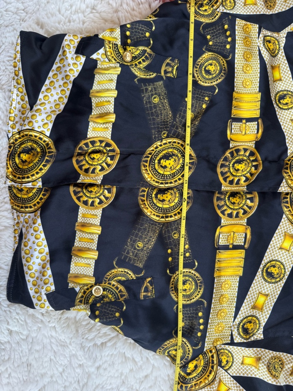 Versus Versace Black and Gold Silk Bomber Jacket - Picture 9 of 16
